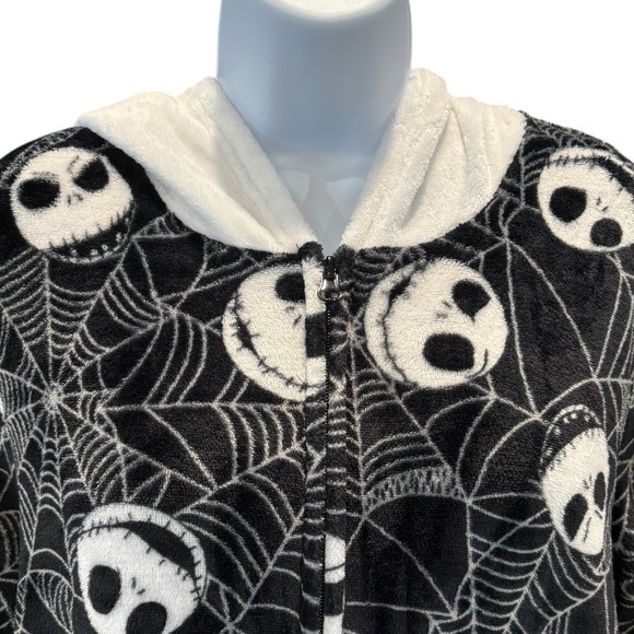 Disney Nightmare Before Christmas Jack Skellington Hooded Pajamas‎ Size XL - Picture 2 of 6